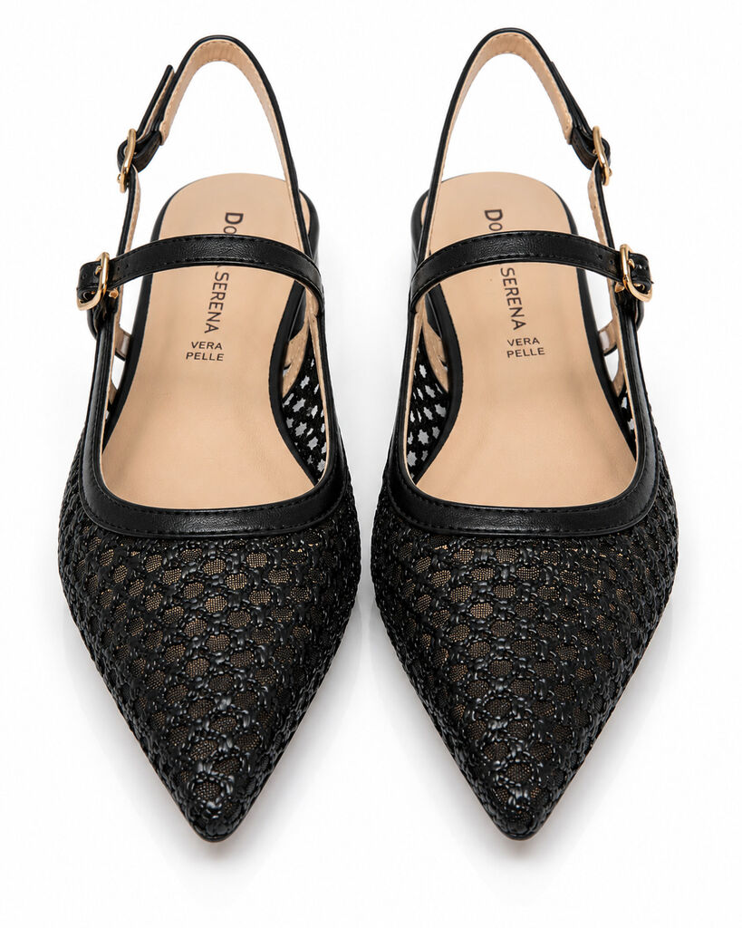 Sling-Back Intreccio NERO