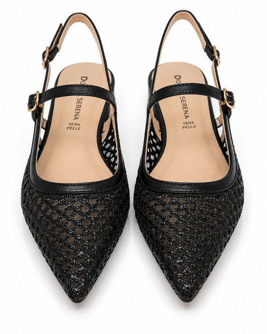 Sling-Back Intreccio NERO