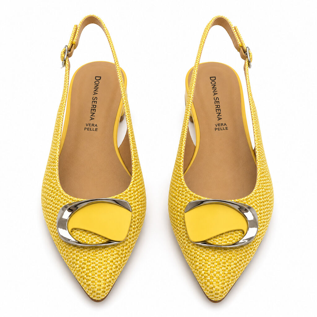 Sling-Back Intreccio GIALLO