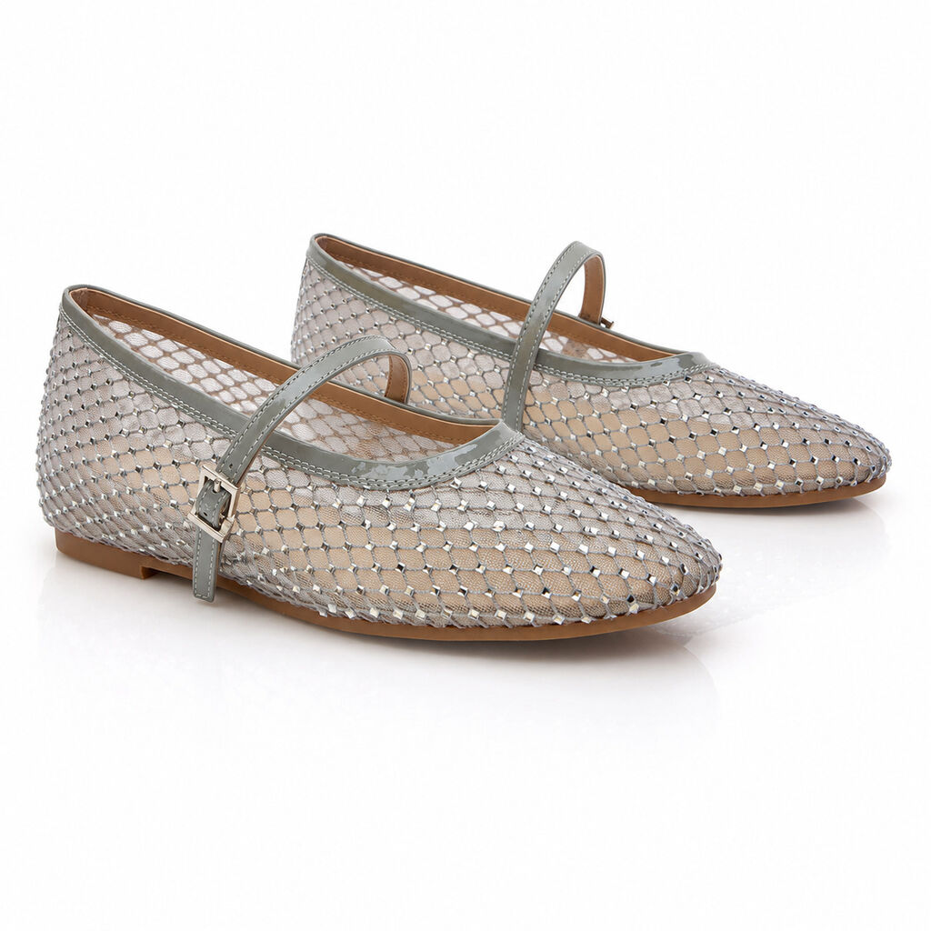 Ballerina Stra/Mesh ARGENTO