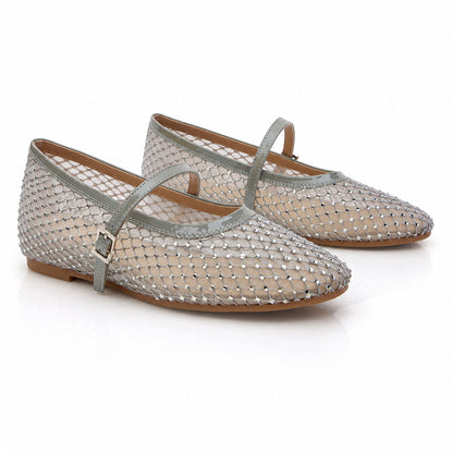 Ballerina Stra/Mesh ARGENTO