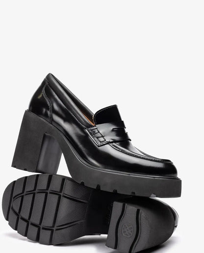 Heeled Loafer Nappa BLACK