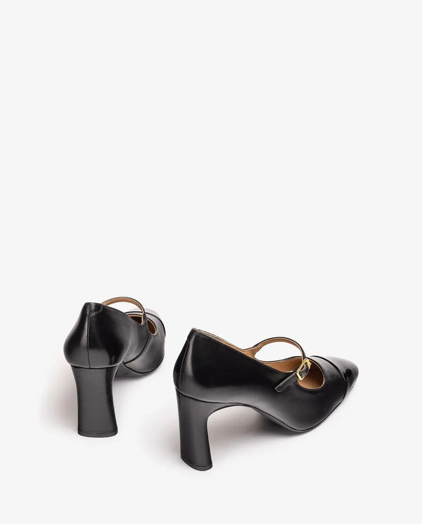 Black Patent Leather Mary Jane Heels