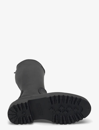 Black Tall Boot with Chunky Sole