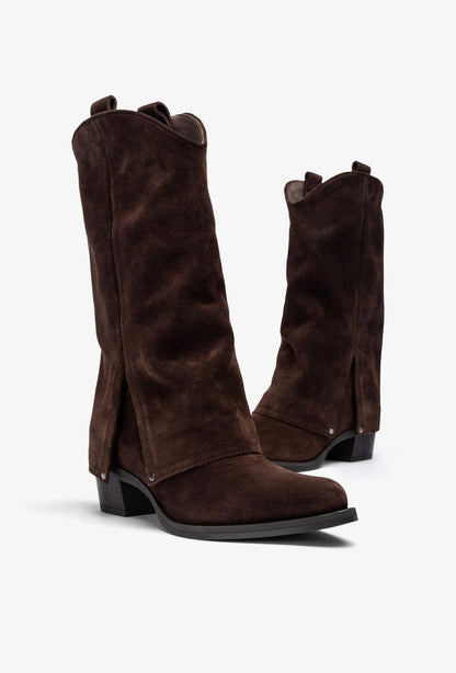 Western Boot Suede BROWN