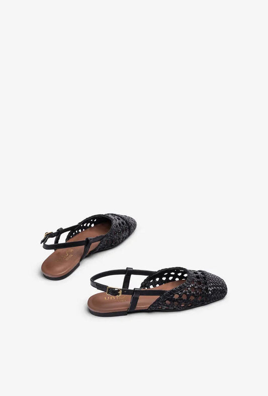 Flat Shoe Braided.Nappa BLACK