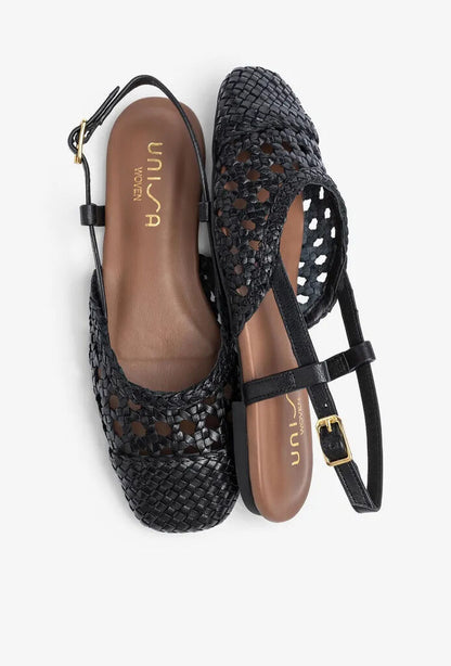 Flat Shoe Braided.Nappa BLACK