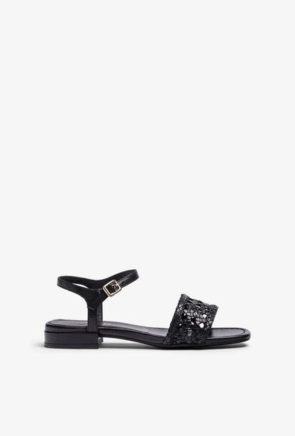 Sandal Braided.Nappa BLACK
