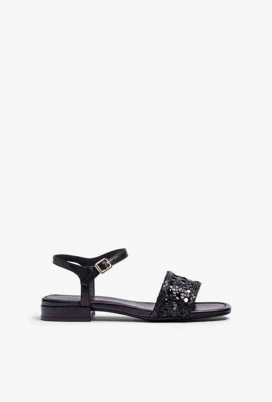 Sandal Braided.Nappa BLACK