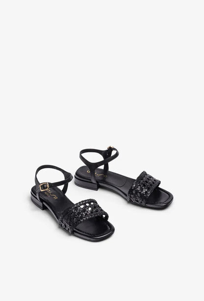 Sandal Braided.Nappa BLACK