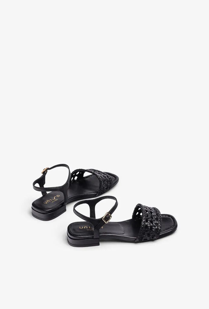 Sandal Braided.Nappa BLACK