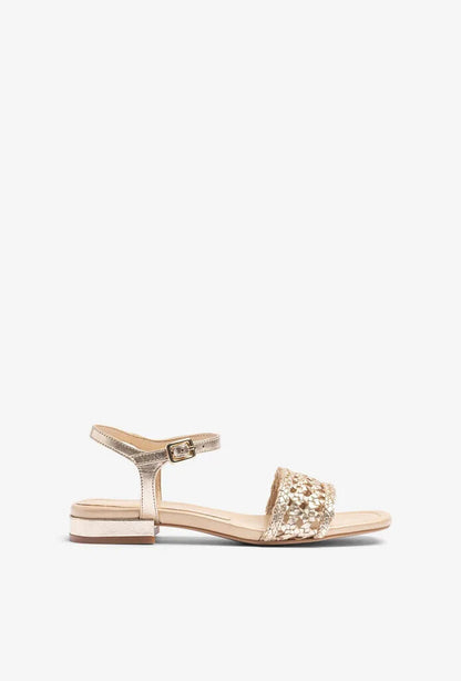 Sandal Braided Laminato PLATINO