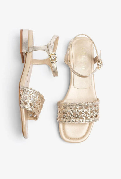 Sandal Braided Laminato PLATINO