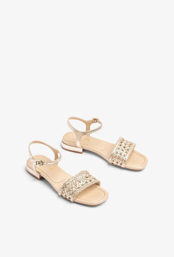 Sandal Braided Laminato PLATINO