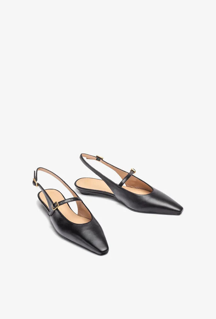 Sling-Back Nappa BLACK