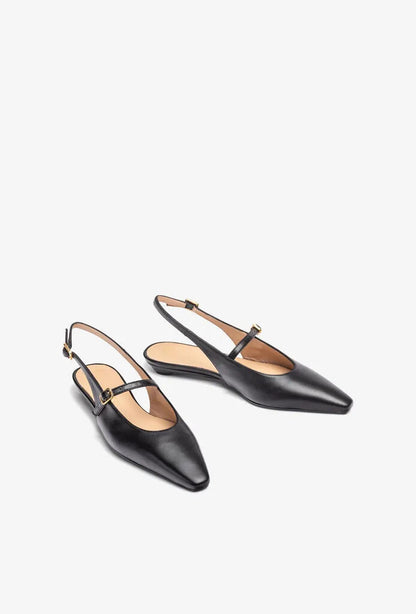 Sling-Back Nappa BLACK
