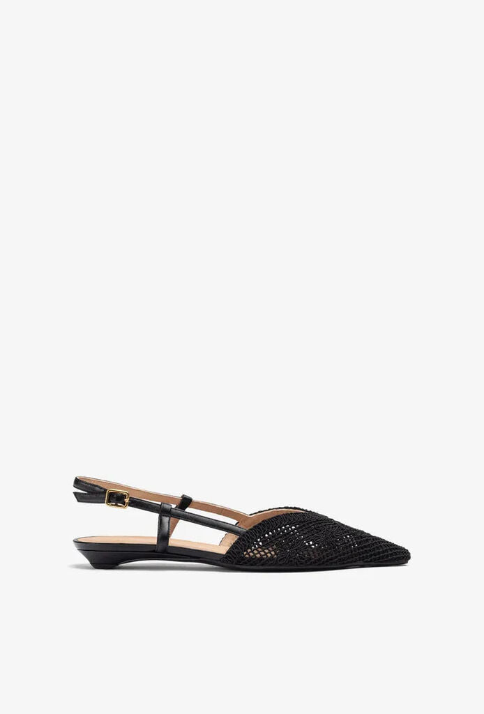 Flat Shoe Intreccio BLACK