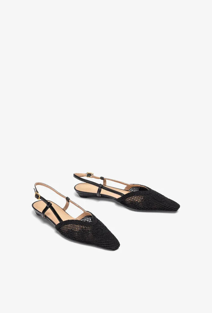 Flat Shoe Intreccio BLACK