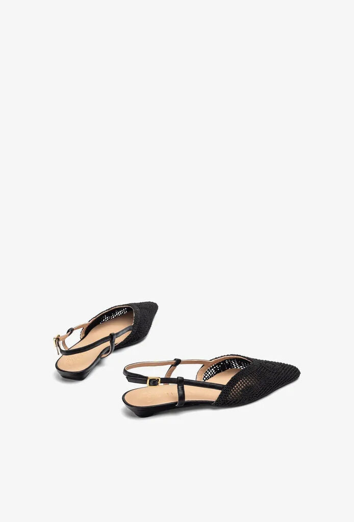 Flat Shoe Intreccio BLACK