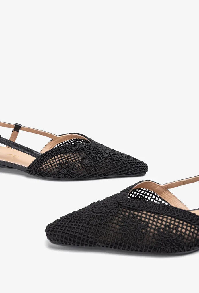 Flat Shoe Intreccio BLACK