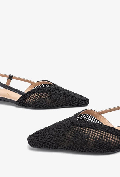 Flat Shoe Intreccio BLACK