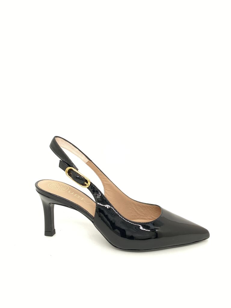 Sling-Back Patent BLACK