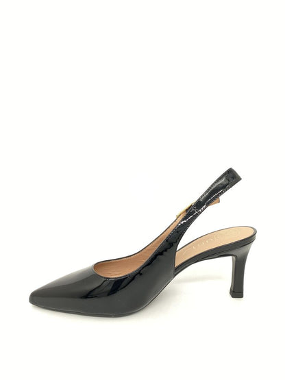 Sling-Back Patent BLACK