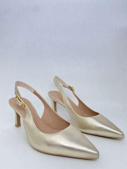 Sling-Back Laminato PLATINO