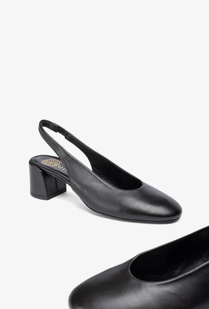 Sling-Back Nappa BLACK
