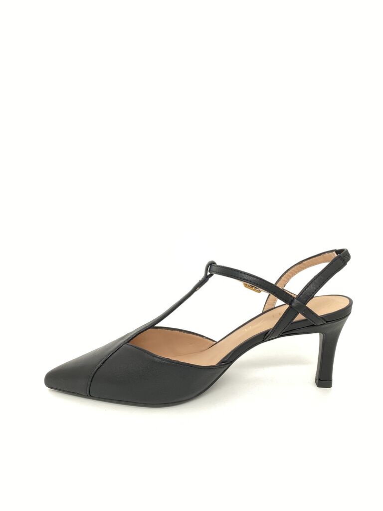 Ankle Strap Pump Nappa BLACK