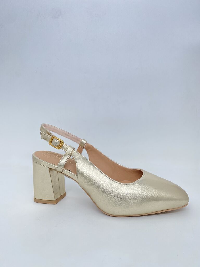Sling-Back Laminato PLATINO