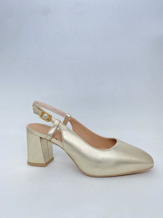 Sling-Back Laminato PLATINO