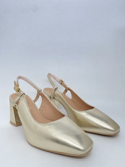 Sling-Back Laminato PLATINO