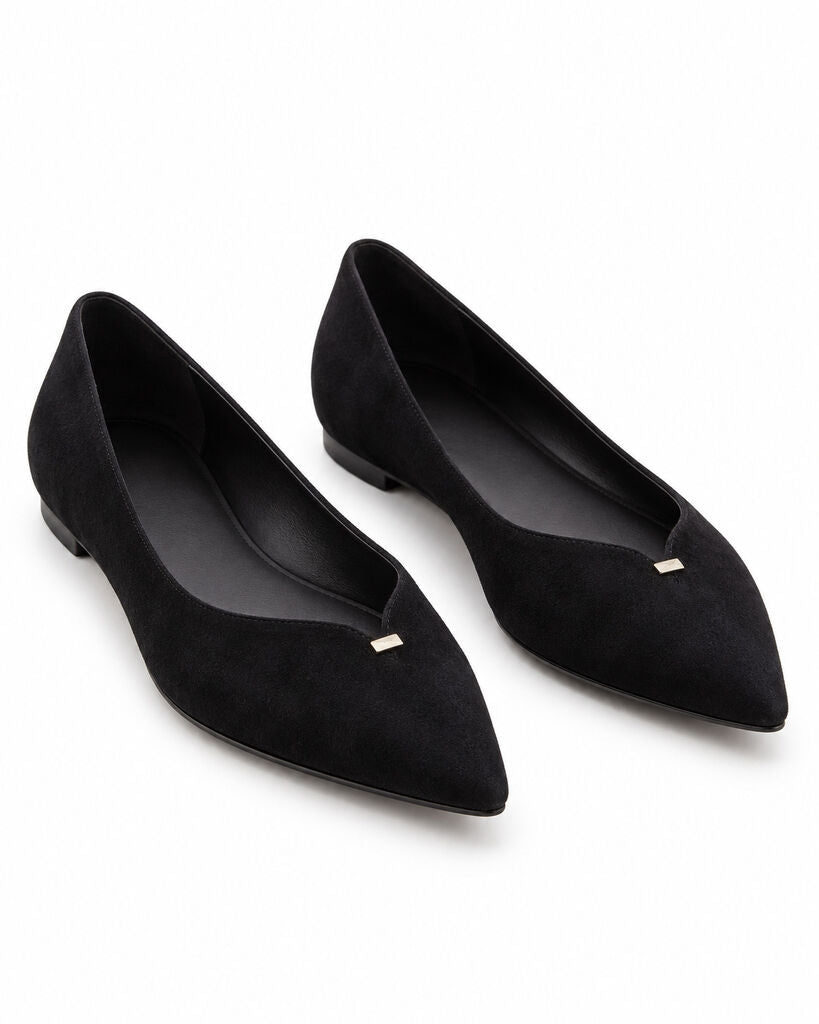 Ballerina Suede BLACK