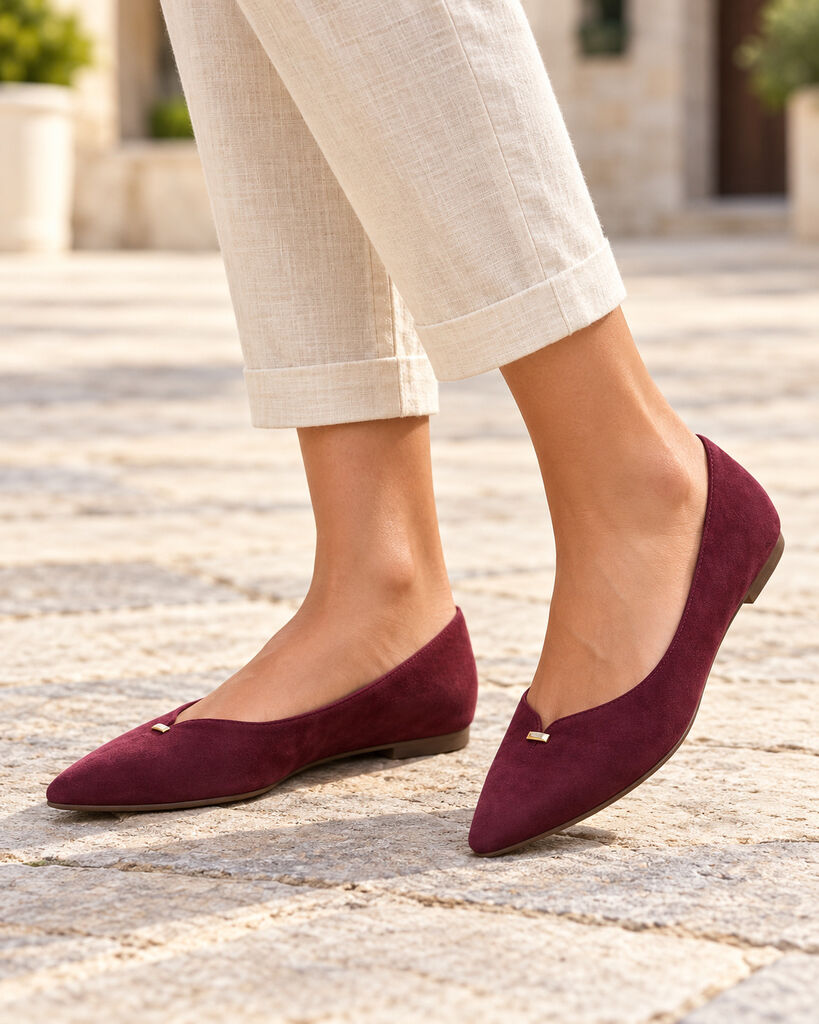 Ballerina Suede WINE