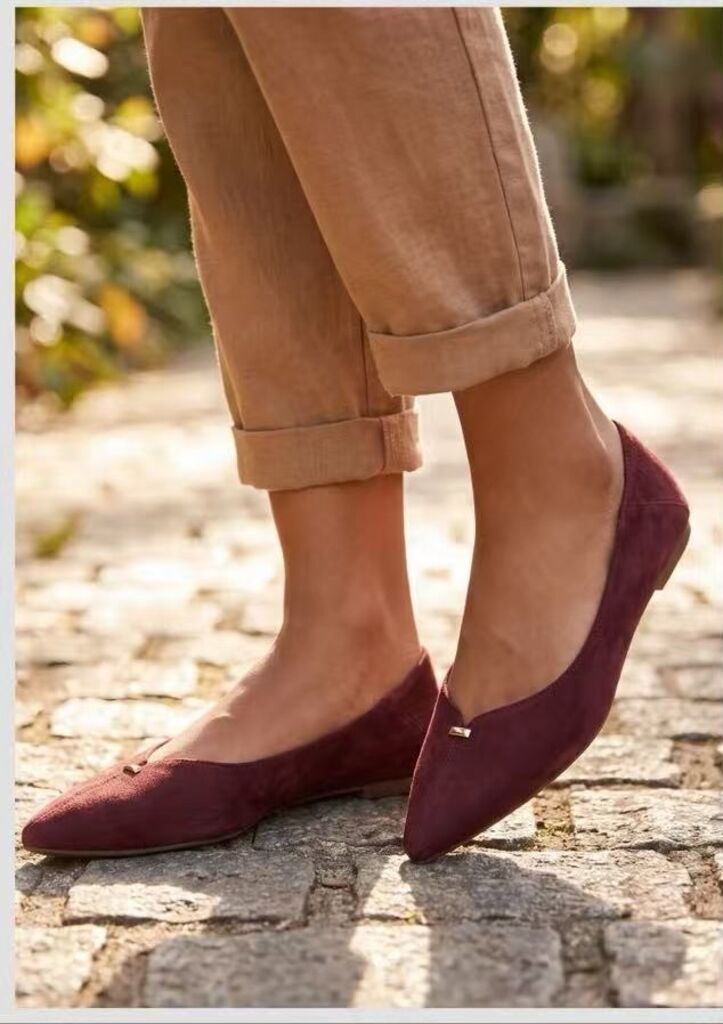 Ballerina Suede WINE