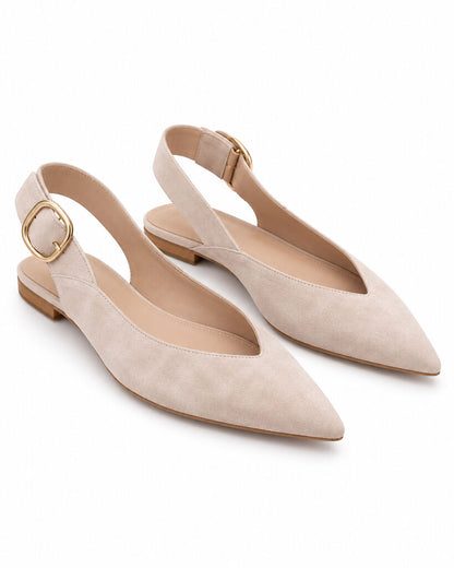 Flat Shoe Suede BEIGE