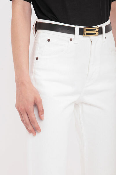 Black Cotton T-Shirt with Relaxed Fit