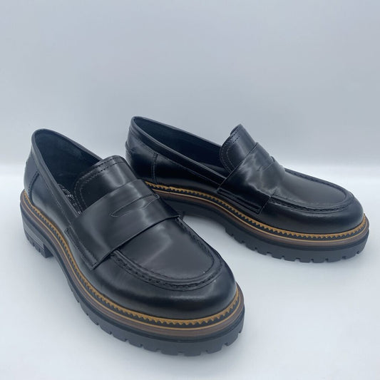 Black Loafers with Chunky Sole