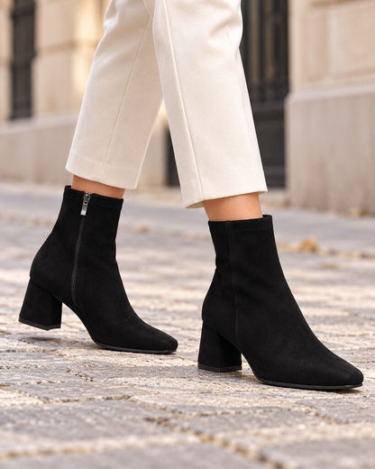 Ankle Boot Suede NERO