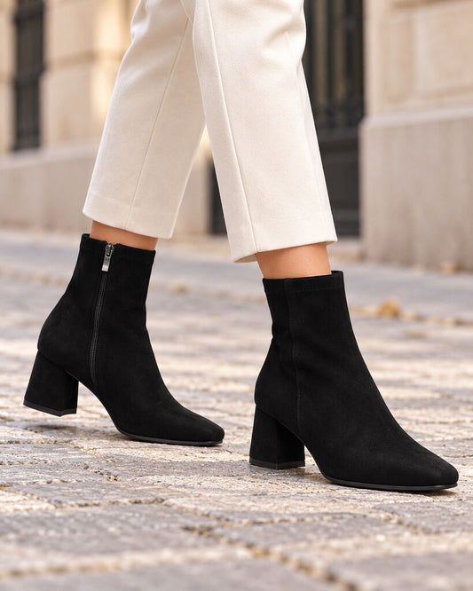 Ankle Boot Suede NERO
