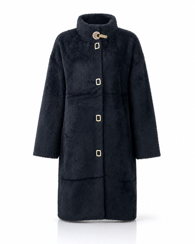 Coat Faux Fur BLACK