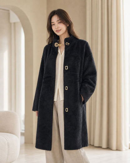 Coat Faux Fur BLACK