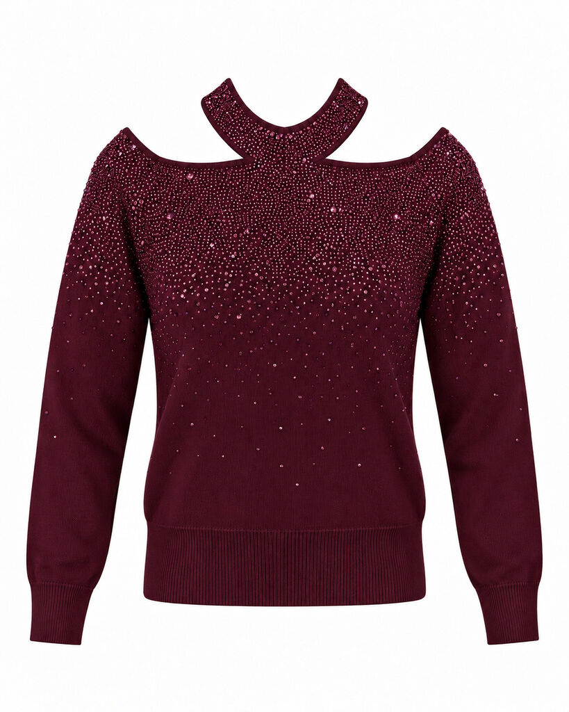 Top Long Sleeves Strass WINERED