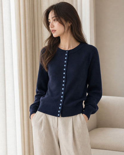 Cardigan - NAVY