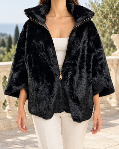 Jacket Faux Fur BLACK
