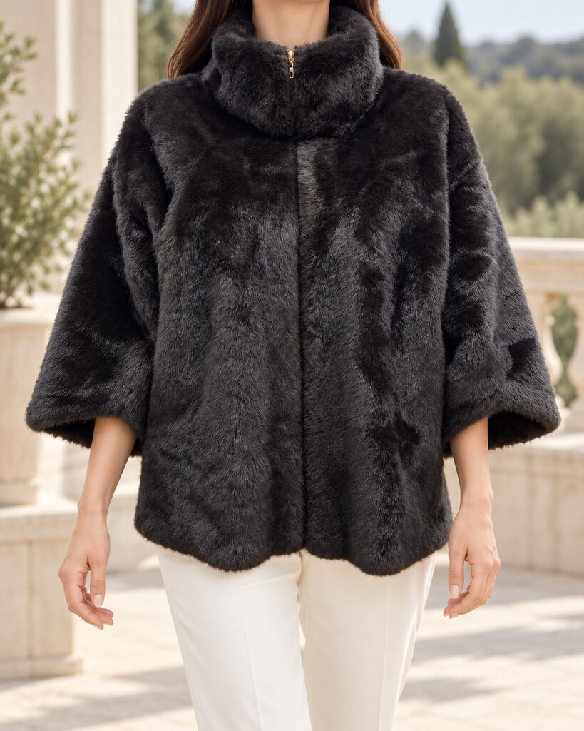 Jacket Faux Fur COFFEE
