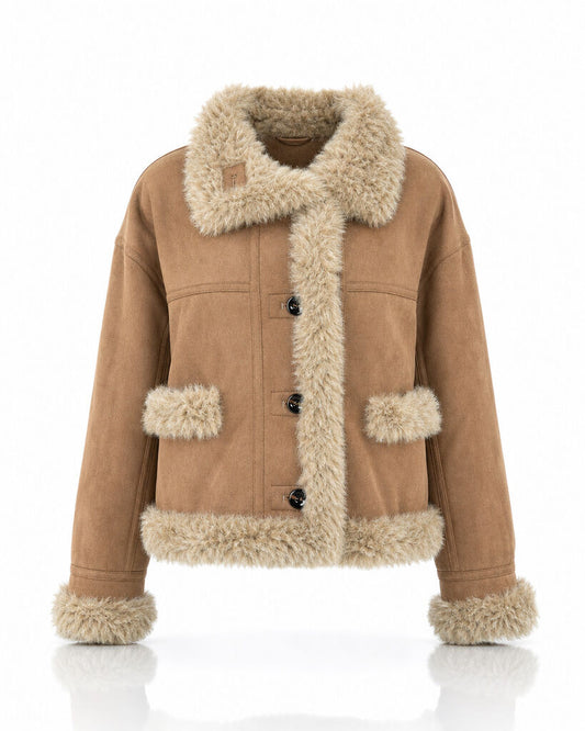 Jacket Faux Fur CAMEL
