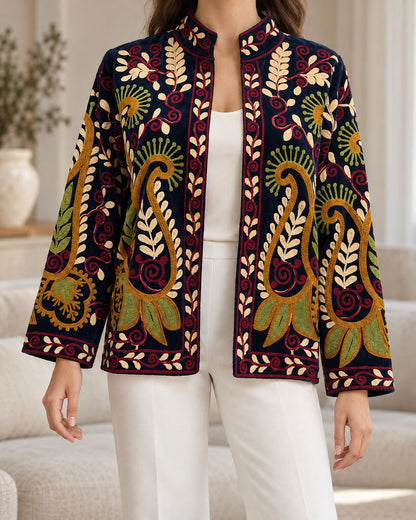 Jacket - NAVY/RED