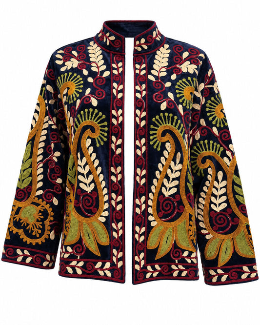 Jacket - NAVY/RED